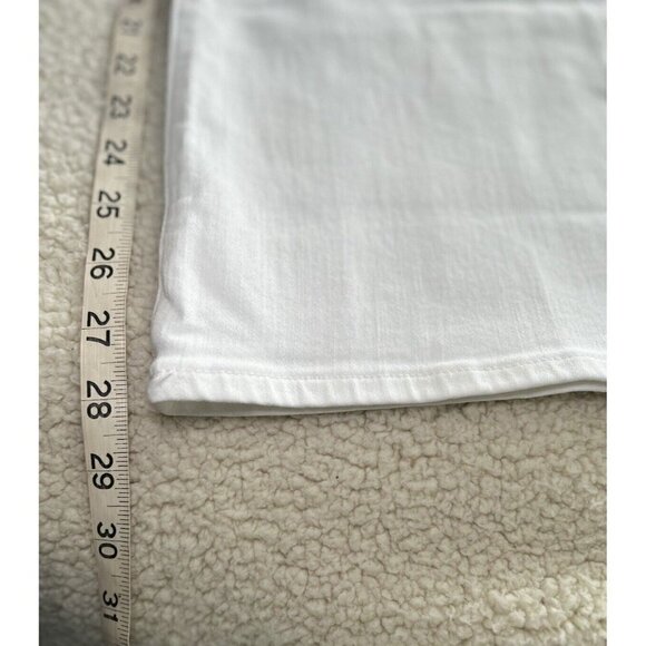 Madewell Womens Mid Rise Kick Out Ankle Length Jeans Pure White Size 31& 32 - Picture 10 of 12